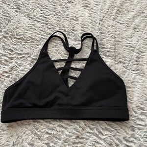Black Grid Bra